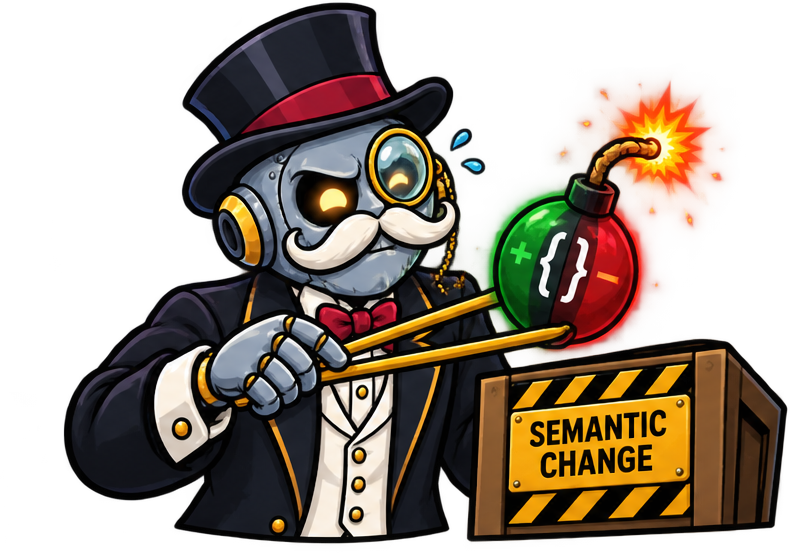 Lord Spacington making a dangerous semantic commit